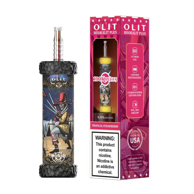 Tropical Strawberry Disposable Vape - Olit Hookalit Plus 100K
