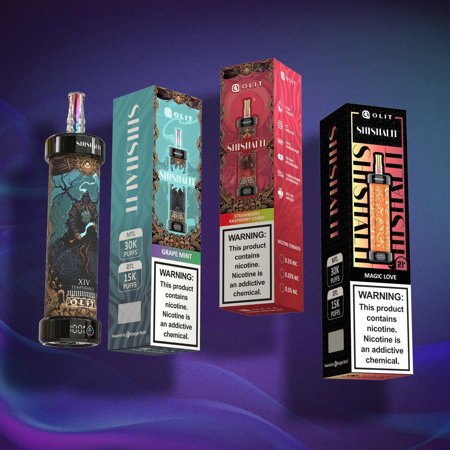 olit shishalit 30k e-hookah (Arabic Edition) 