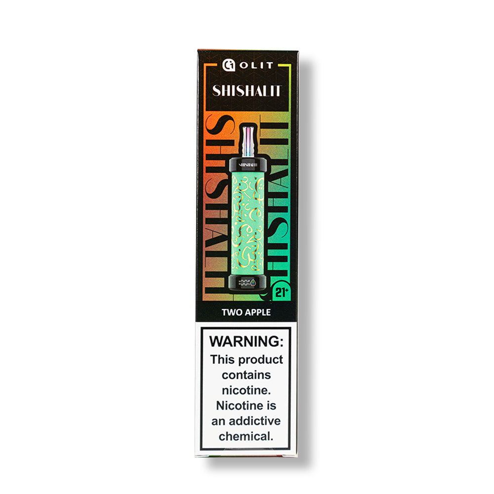 Two Apple Olit Shishalit 30K E-Hookah Disposable Vape Packaging 