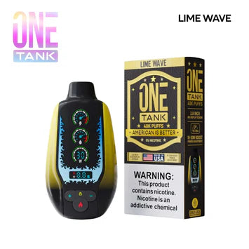 Lime Wave - One Tank 40K disposable vape packaging 