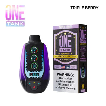 Triple Berry - One Tank 40K disposable vape packaging 