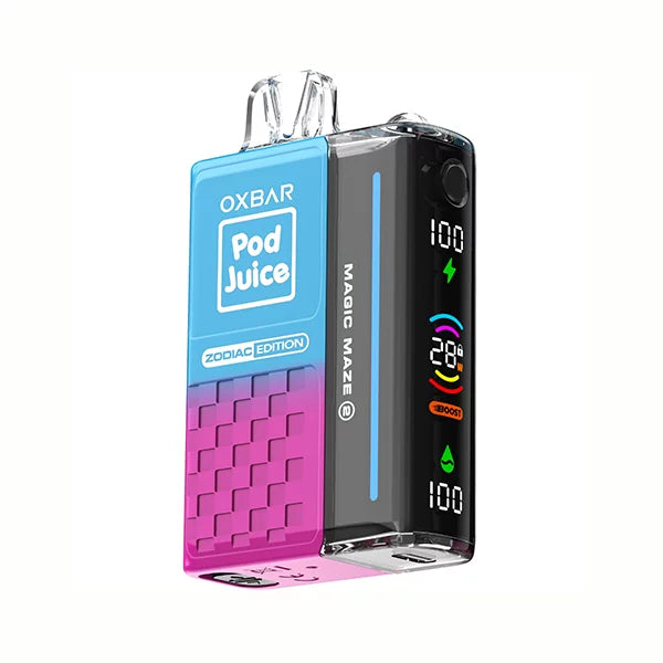 Oxbar Magic Maze 2.0 Pod Juice 30K Blue Razz Cotton Clouds Disposable Vape - Black Coral