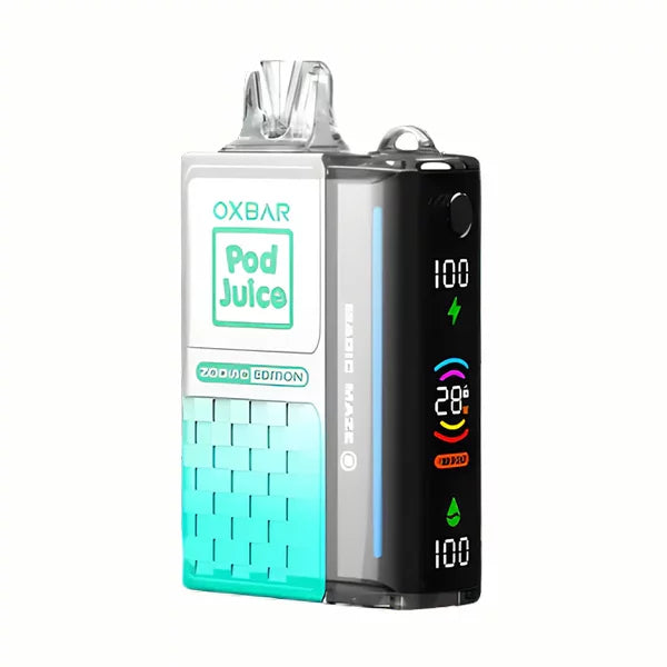 Oxbar Magic Maze 2.0 Pod Juice 30K Clear Emerald Disposable Vape - Black Coral