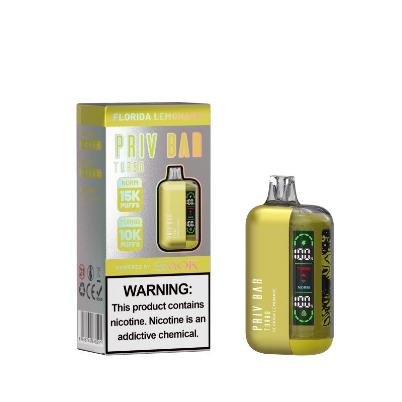 Florida Lemonade - Priv Bar Turbo 15000 | Online Vape Shop