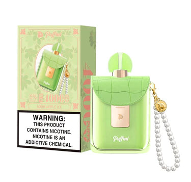 Sour Apple Ice Puffmi Flora 40000 disposable vape packaging 