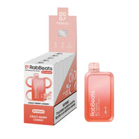 Crazy Berry Cherry RabBeats RC10000 disposable vape packaging 