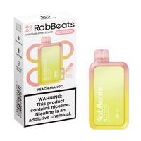Peach Mango RabBeats RC10000 disposable vape packaging 