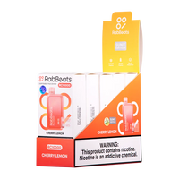 Cherry Lemon RabBeats RC10000 disposable vape packaging