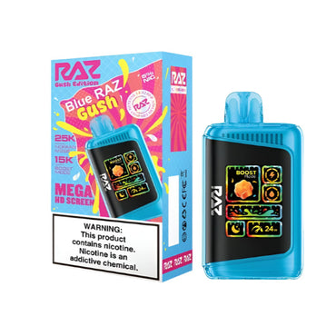 Blue Raz Gush Raz LTX 25K (Punch Edition) Disposable Vape Packaging