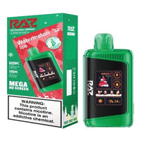 Watermelon Ice Christmas Edition Raz LTX 25K disposable vape packaging