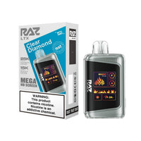 Clear Diamond Raz LTX 25K disposable vape packaging