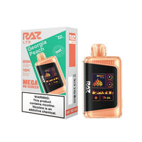 Georgia Peach Raz LTX 25K disposable vape packaging