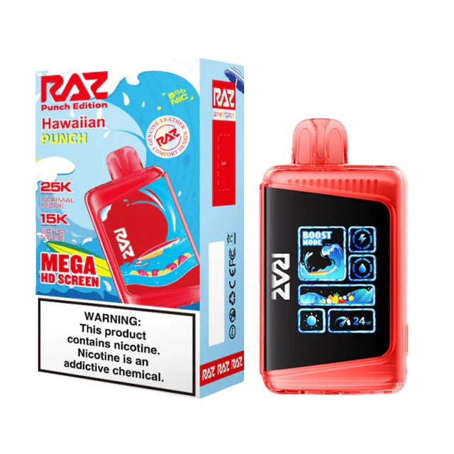 Hawaiian Punch Raz LTX 25K (Punch Edition) Disposable Vape Packaging