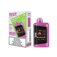 Rainbow Rain Raz LTX 25K disposable vape packaging