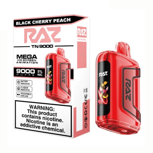 Black Cherry Peach - Raz TN9000 | Online Vape Shop