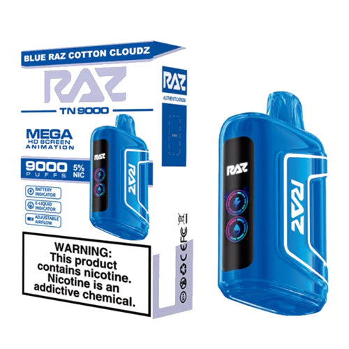 Blue Raz Cotton Cloudz - Raz TN9000 | Online Vape Shop Blue Raz Cotton Cloudz - Raz TN9000 | Online Vape Shop