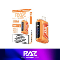 Dragon Fruit Lemonade Raz TN9000 disposable vape packaging