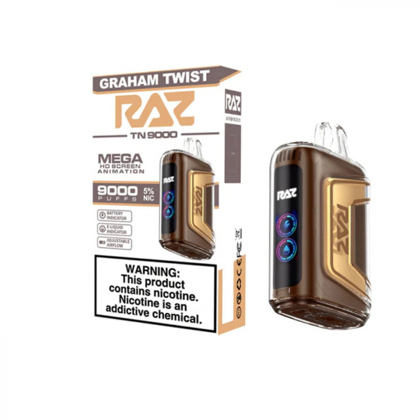 Graham Twist - Raz TN9000 | Online Vape Shop Graham Twist - Raz TN9000 | Online Vape Shop