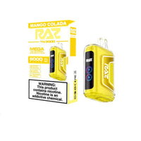 Mango Colada Raz TN9000 disposable vape packaging