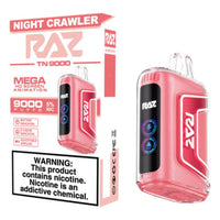 Night Crawler Raz TN9000 disposable vape packaging