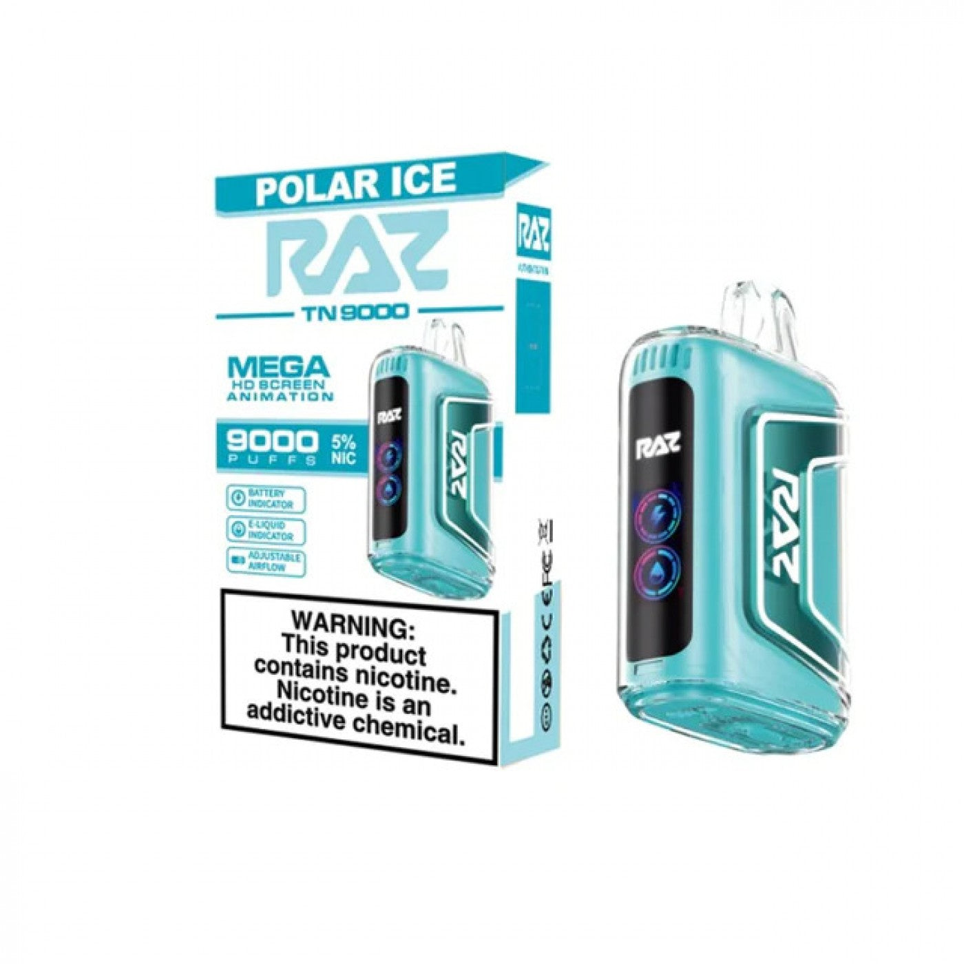 Polar Ice - Raz TN9000 | Online Vape Shop Polar Ice - Raz TN9000 | Online Vape Shop