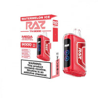 Watermelon Ice Raz TN9000 disposable vape packaging