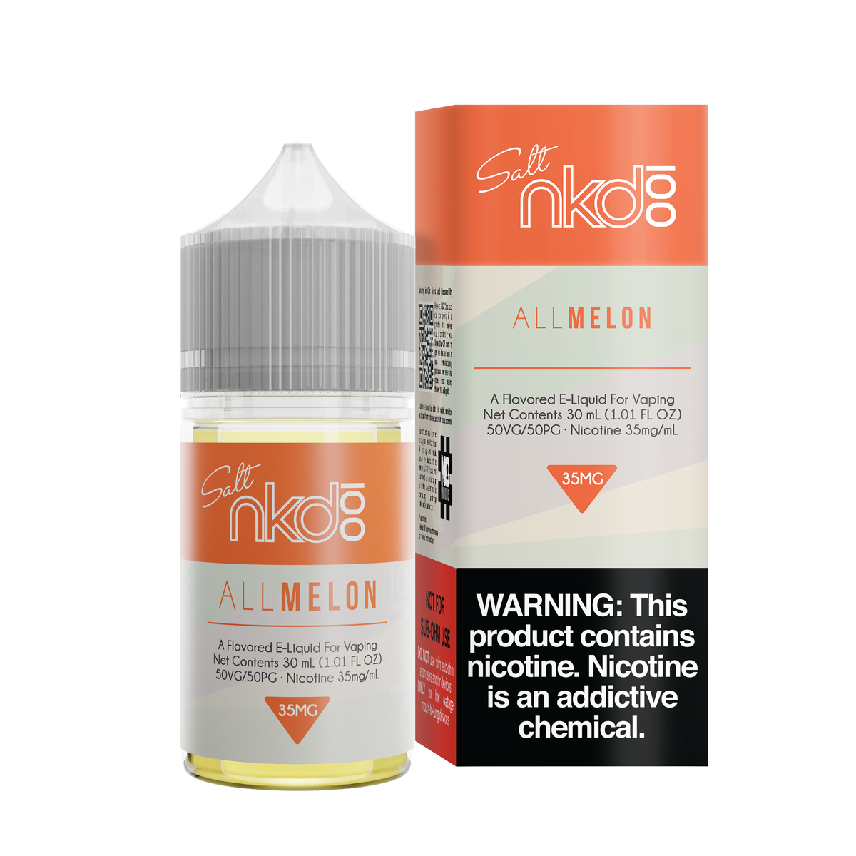 All Melon Naked 100 60mL - Black Coral