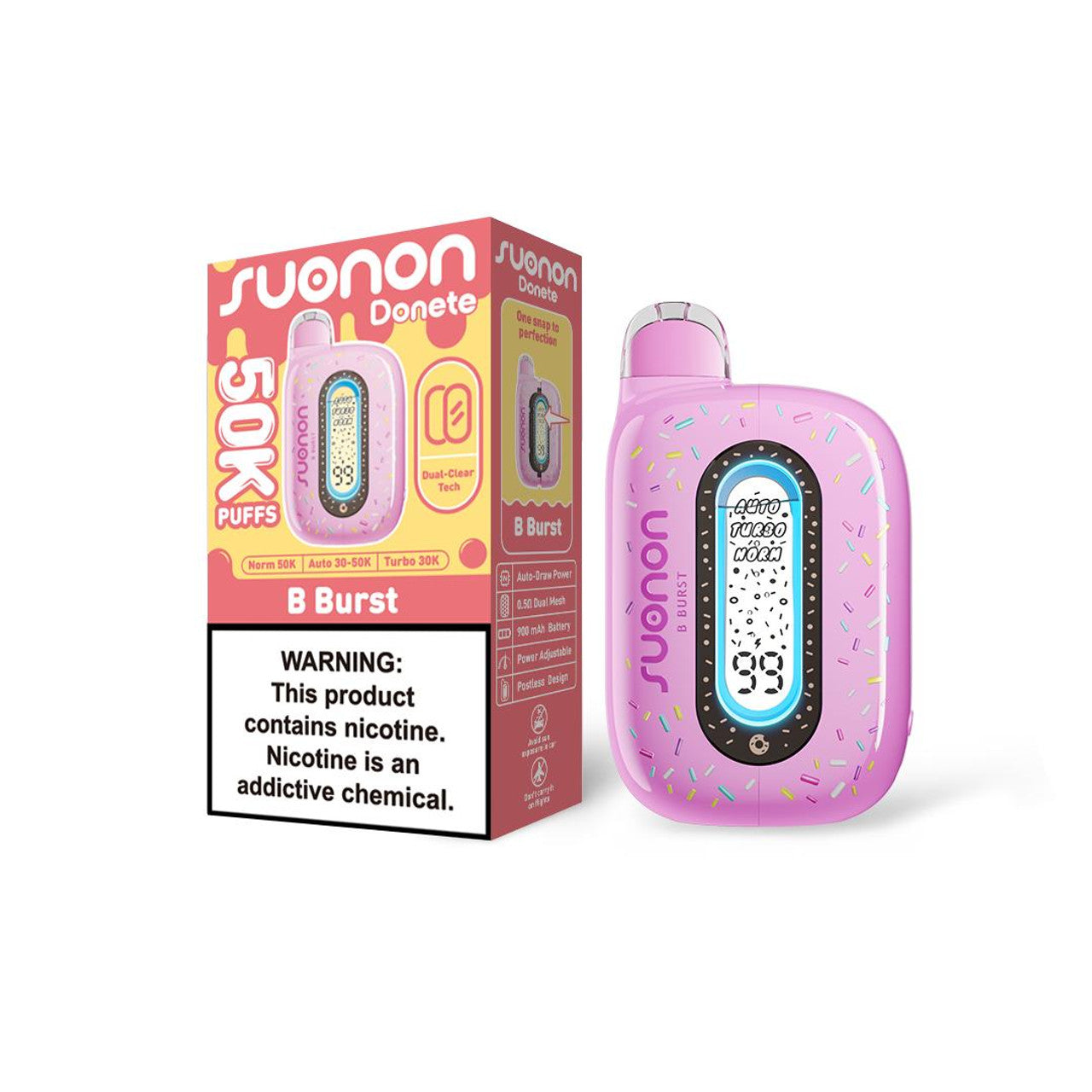 B Burst Suonon Donete 50K Disposable Vape Packaging 
