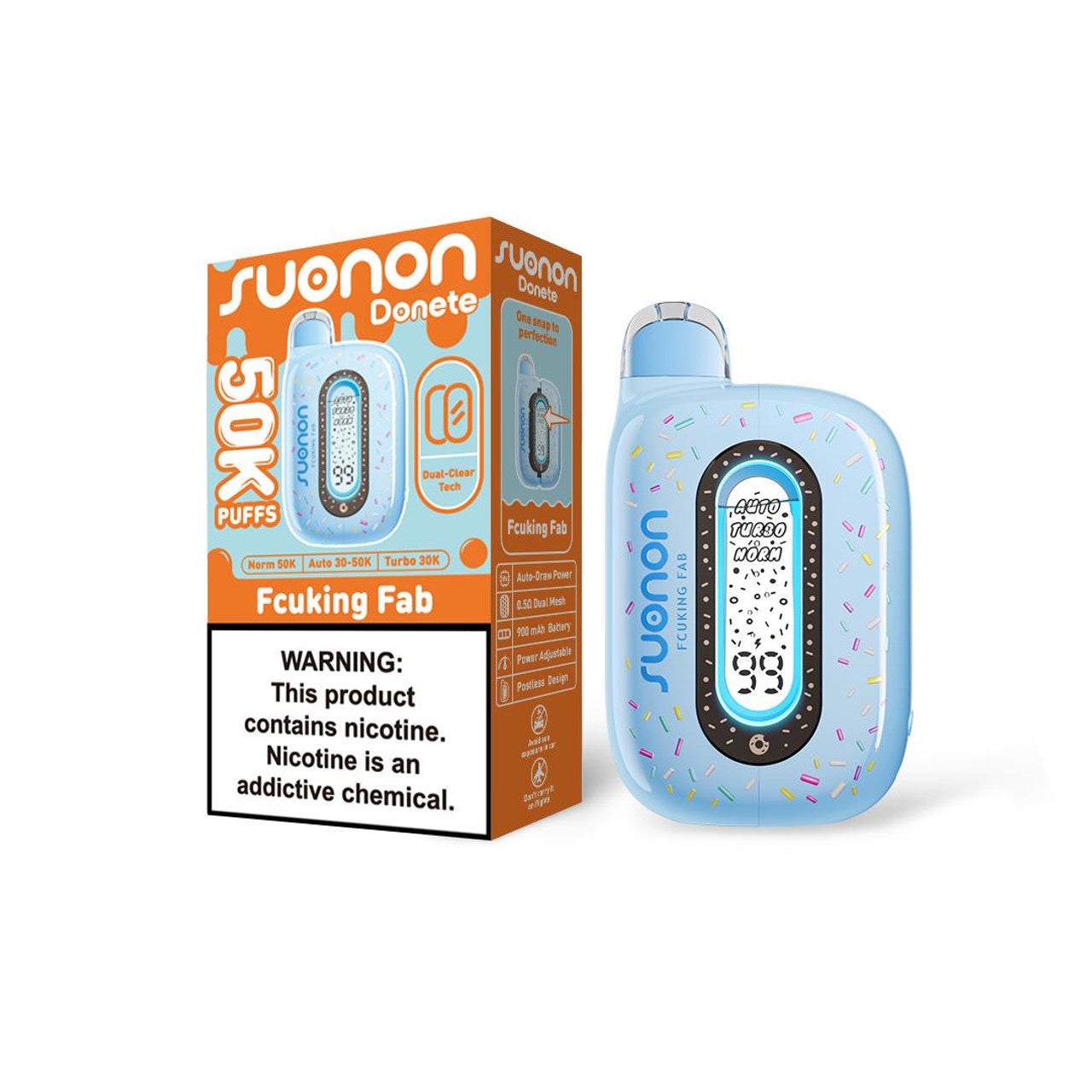 Fcuking Fab Suonon Donete 50K Disposable Vape Packaging 