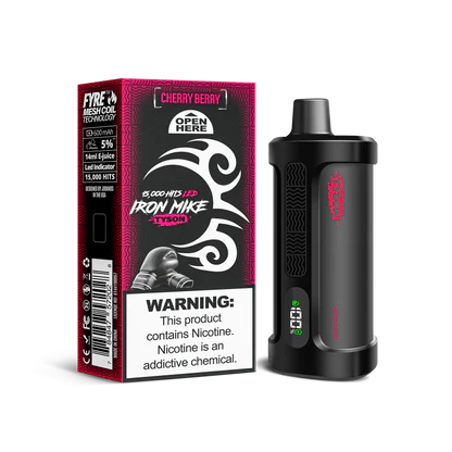 Cherry Berry Tyson 2.0 Iron Mike disposable vape packaging 