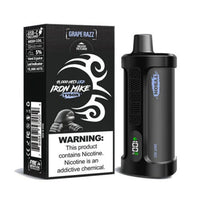 Grape Razz Tyson 2.0 Iron Mike disposable vape packaging