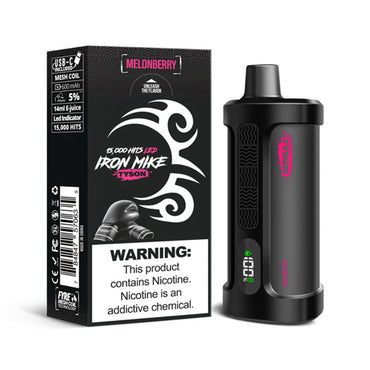 Melonberry Tyson 2.0 Iron Mike disposable vape packaging