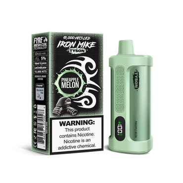 Pineapple Melon Tyson 2.0 Iron Mike disposable vape packaging 