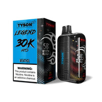 Menthol Tyson 2.0 Legend 30K disposable vape packaging 