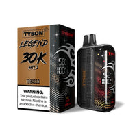 Tobacco Tyson 2.0 Legend 30K disposable vape packaging 
