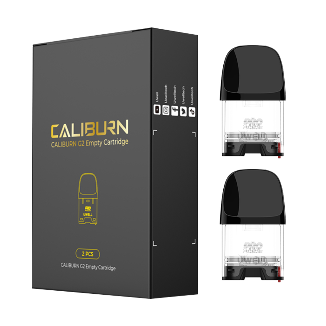 Caliburn G2 Replacement Pod Cartridge - 2 Count - Black Coral