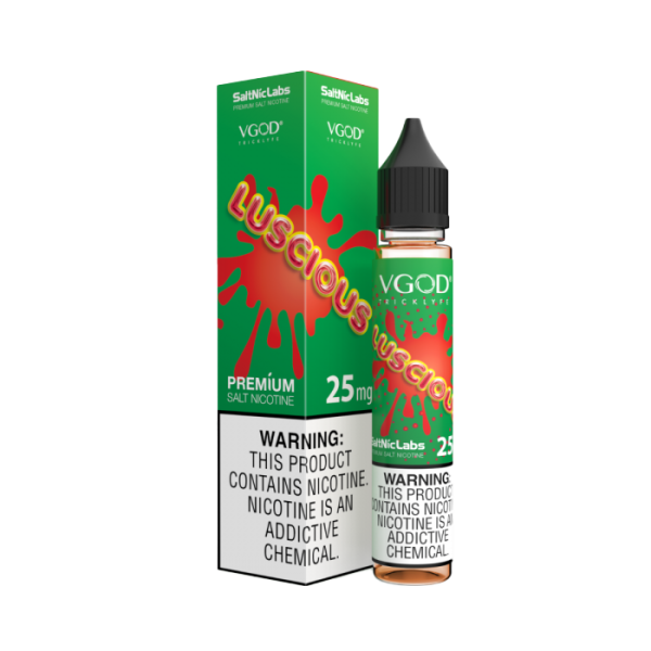 Luscious VGOD SaltNic Labs 25mg E-Liquid packaging