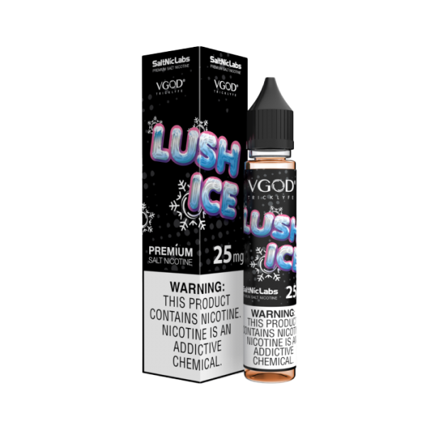 Lush Ice VGOD SaltNic Labs 25mg E-Liquid packaging