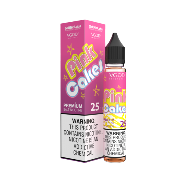 Pink Cakes VGOD SaltNic Labs 25mg E-Liquid packaging
