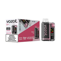 Peach Ice Vozol Vista 16000 disposable vape packaging