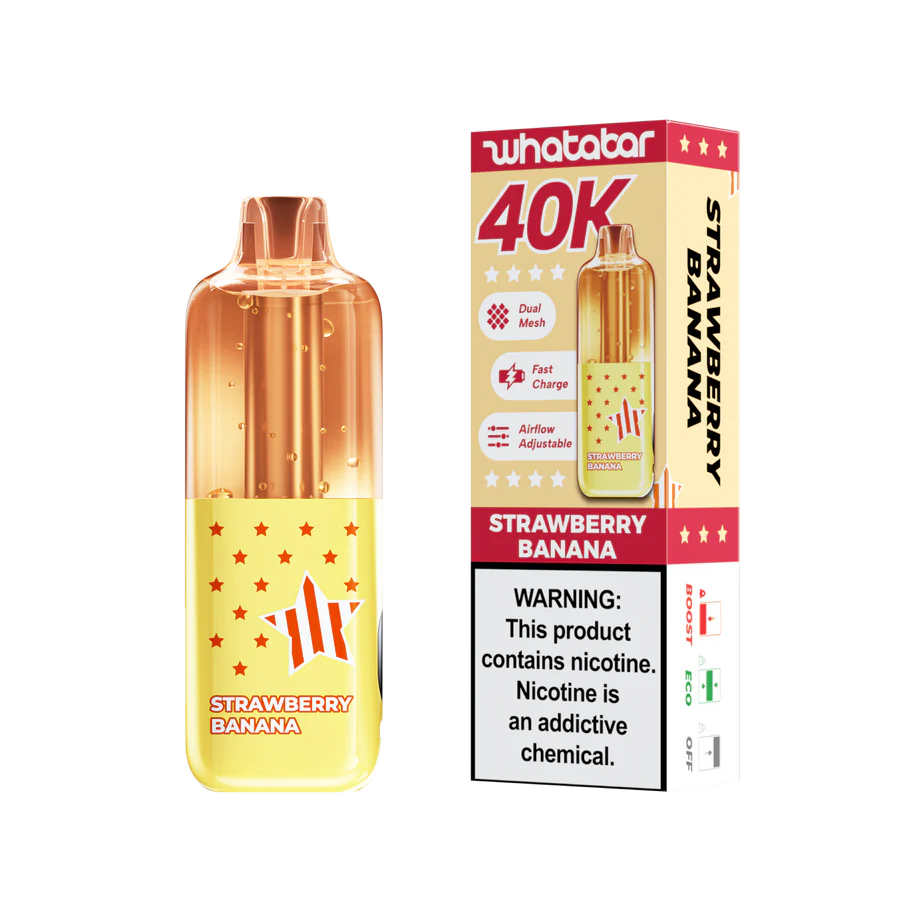 Strawberry Banana Disposable Vape - Whatabar Linko 40K 