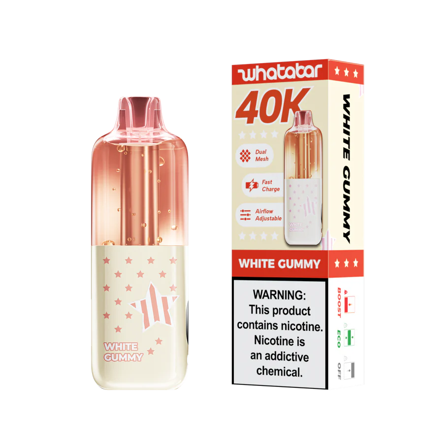 White Gummy Disposable Vape - Whatabar Linko 40K 
